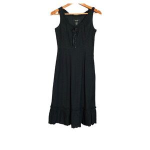 Express black lace midi dress. Size 4‎